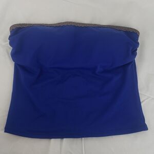 Shape FX Women's 6 Royal Blue Padded Swim Tube Top